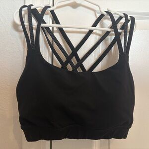 Lululemon Athletica Black Cross-Back Tank Top